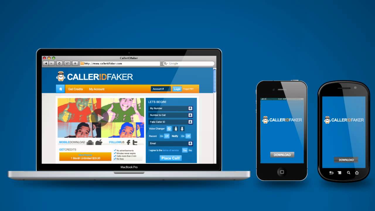 Caller Id Faker Registration